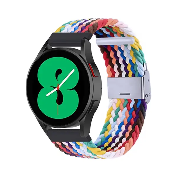 By Qubix Braided Nylon Bandje - Multicolor - Geschikt Voor Xiaomi Redmi Watch 5 Active - Redmi Watch 5 Lite thumbnail