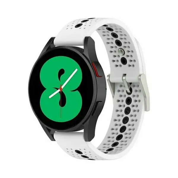 By Qubix Dot Pattern Bandje - Wit - Geschikt Voor Xiaomi Redmi Watch 5 Active - Redmi Watch 5 Lite thumbnail