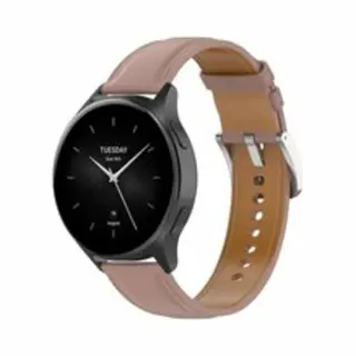 By Qubix Luxe Leren Bandje - Oudroze - Geschikt Voor Xiaomi Redmi Watch 5 Active - Redmi Watch 5 Lite