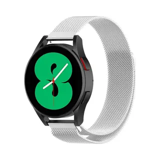 By Qubix Milanese Bandje - Zilver - Geschikt Voor Xiaomi Redmi Watch 5 Active - Redmi Watch 5 Lite