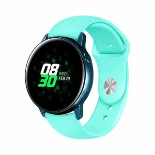 By Qubix Rubberen Sportband - Aqua Blauw - Geschikt Voor Xiaomi Redmi Watch 5 Active - Redmi Watch 5 Lite