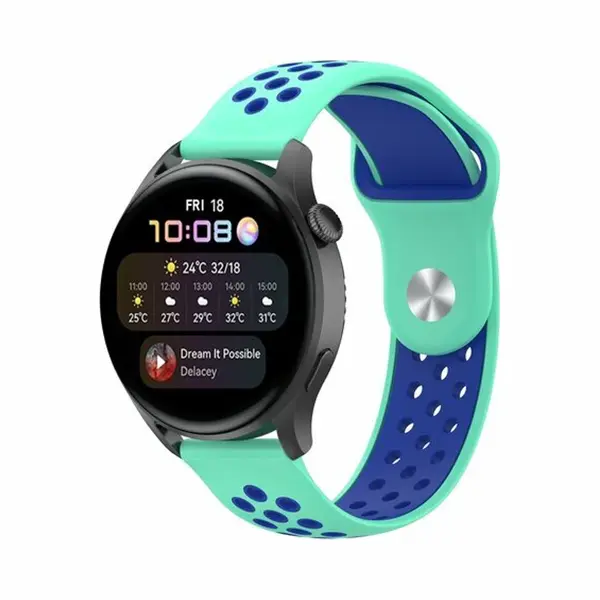 By Qubix Sport Edition - Mintgroen + Blauw - Geschikt Voor Xiaomi Redmi Watch 5 Active - Redmi Watch 5 Lite thumbnail