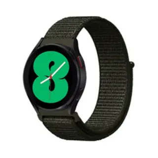 By Qubix Sport Loop Nylon Bandje - Leger Groen - Geschikt Voor Xiaomi Redmi Watch 5 Active - Redmi Watch 5 Lite