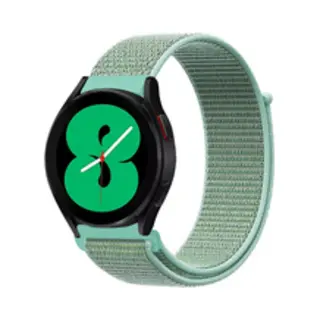 By Qubix Sport Loop Nylon Bandje - Mintgroen - Geschikt Voor Xiaomi Redmi Watch 5 Active - Redmi Watch 5 Lite