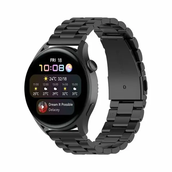 By Qubix Stalen Schakelband - Zwart - Geschikt Voor Xiaomi Redmi Watch 5 Active - Redmi Watch 5 Lite thumbnail