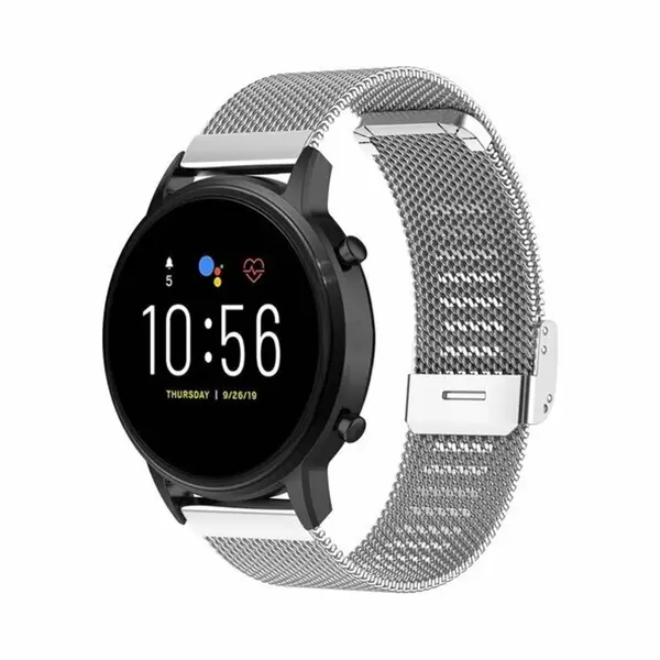 By Qubix Geschikt Voor Xiaomi Redmi Watch 5 Active - Redmi Watch 5 Lite - Milanese Bandje Met Klemsluiting - Zilver thumbnail
