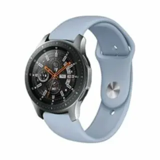 By Qubix - Smartwatch Bandje 22mm - Geschikt Voor Garmin Venu 4 - 45 Mm - Rubberen Sportband - Lichtblauw - Geschikt Voor Garmin Bandje