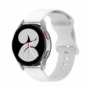 By Qubix - Smartwatch Bandje 22mm - Geschikt Voor Garmin Venu 4 - 45 Mm - Solid Color Sportband - Wit - Geschikt Voor Garmin Bandje