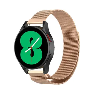 By Qubix Horlogebandje Geschikt Voor Huawei Watch Gt 6 - 41mm - Milanese Bandje - Champagne Goud - Aanzetmaat, 18mm