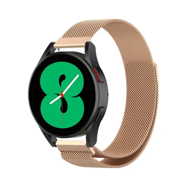 By Qubix Horlogebandje Geschikt Voor Huawei Watch Gt 6 - 41mm - Milanese Bandje - Champagne Goud - Aanzetmaat, 18mm thumbnail