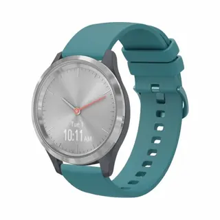 By Qubix Horlogebandje Geschikt Voor Huawei Watch Gt 6 - 41mm - Soft Siliconen Bandje - Blauwgroen - Aanzetmaat, 18mm