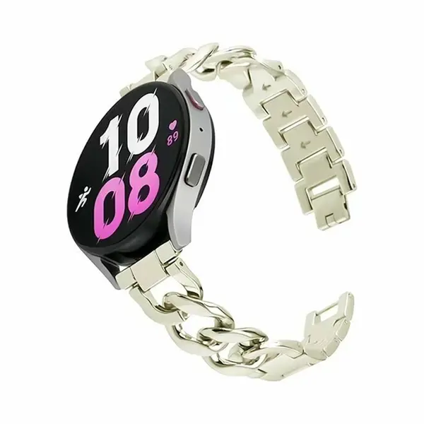 By Qubix Geschikt Voor Xiaomi Watch S4 - 41mm - Metalen Ketting Band - Sterrenlicht thumbnail