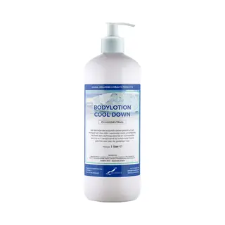 Claudius Cosmetics B.V. Bodylotion Cool Down 1 Liter Met Witte Pomp - Stijlvolle En Duurzame Uitstraling