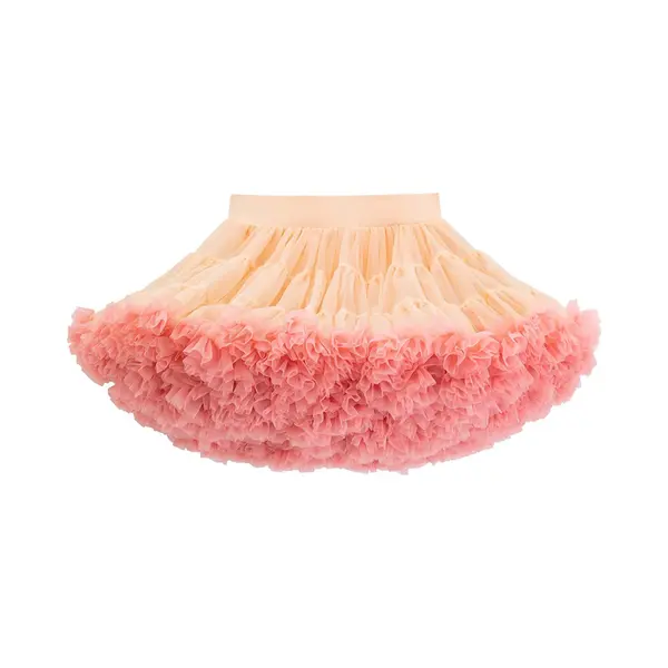 Joyakids Joya Kids® Zalm Licht Roze Verkleedrok Met Tule | Fluffy Tutu Verkleedjurk Meisje | Volumineuze Rok Met Meerdere Lagen | Verkleedrok Met Tule | thumbnail
