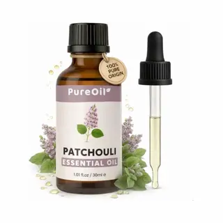 PureOil – Patchouli Etherische Olie – 30ml – 100% Puur, Natuurlijk & Vegan – Eucalyptusolie Voor Haar | Huid | Gezicht | Scalp | Diffuser |