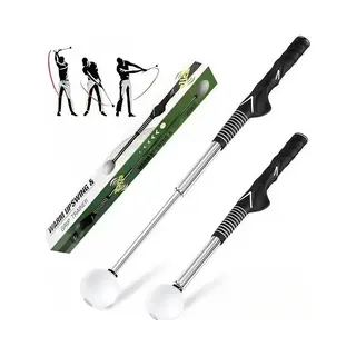 Stripe Golf Swing Trainer, Uitschuifbaar Met Click Geluid 39 Tot 66 Cm