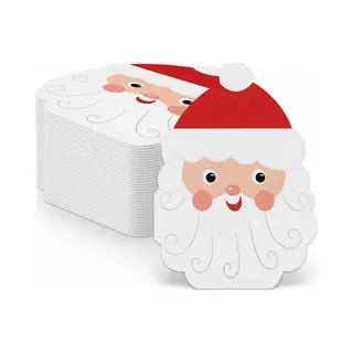 Techidna Kerst Servetten Met Kerstman - 20 Stuks & 8-laags - Hoogwaardig Papier - Feestelijk Design - 15, 5 X 10, 5 Cm