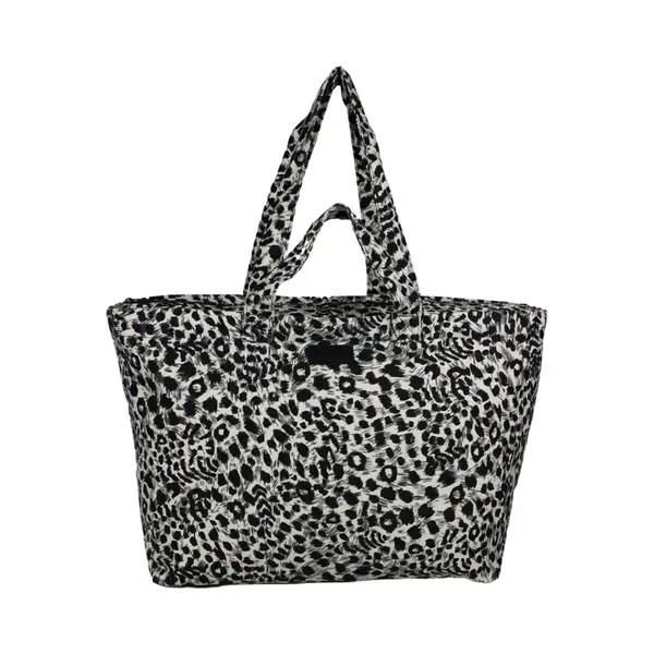 Fana Bags Grote Strandtas Panter – Strandtas Met Rits Xxl - Weekendtas Dames - Reistas - Yoga / Pilates Tas thumbnail