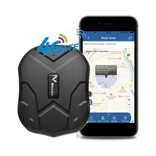 Zeerkeer 4G Locator Gps - 4G Gps Tracker - Realtime Tracking Gps Europees - Anti-Diefstal Gps - Gps Locator Met Vrij App - Klaar Voor Gebruik - Locator Gps