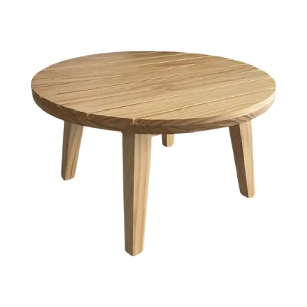 Bijzettafel Voor Buiten - Salontafel - Tuintafel - Hout - Massief Grenen - Rond - Ø 60cm - Voor Binnen thumbnail