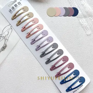 4YourLife Haarspeldjes ( Waterdruppel L ) Set - 12 Stuks - Pastel - 5cm*1.5cm - Snap Haarklemmen - Kinderhaarklemmen - Meisjes - Dames