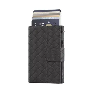 Pasjeshouder Prowallet Plus - 8 Pasjes, Briefgeld En Muntgeld - Pashouder Met Rits - Rfid - Kleine Creditcardhouder - Stijlvolle Portemonnee (Woven