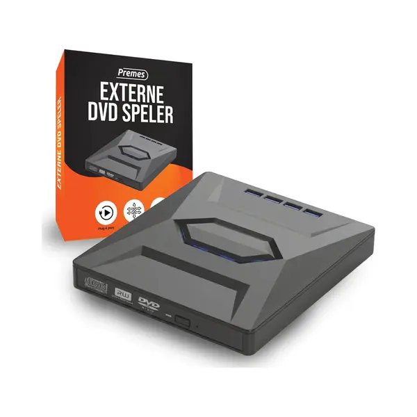 Premes Externes Dvd-Laufwerk V3 – Tragbarer Usb 3.0 Cd-Player Für Laptops Mit Windows 11 – Plug-and-Play-Dvd-Brenner Für Mac Os, Pc Und thumbnail