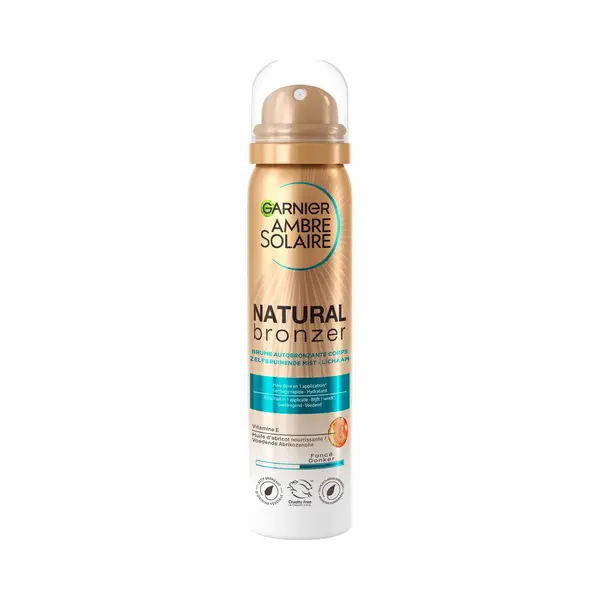 3x Garnier Ambre Solaire Natural Bronzer Zelfbruinende Body Mist 150 Ml thumbnail