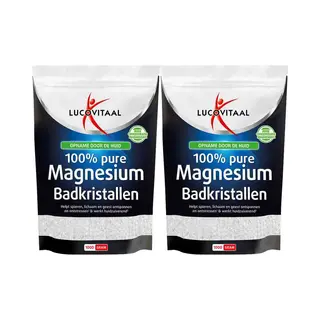 2x Lucovitaal Magnesium Badkristallen 1 Kg