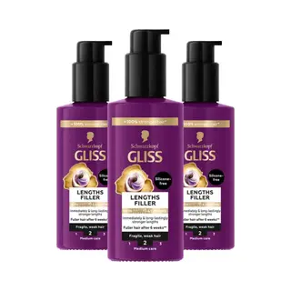 3x Gliss Haarserum Full Hair Wonder 100 Ml