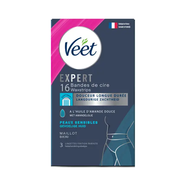 3x Veet Expert Koude Waxstrips Bikini Sensitive 16 Stuks thumbnail