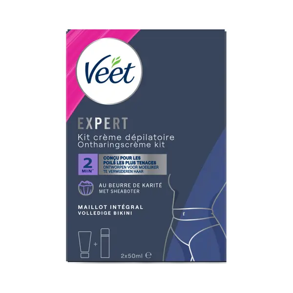 3x Veet Expert Ontharingscrème Bikini Kit 2 X 50 Ml thumbnail