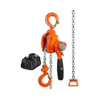 Kettingtakel Met Handmatige Hendel, 1/4 Ton (550 Lbs) Draagvermogen, 5 Voet Lange Trekkabel, G80 Gegalvaniseerd Koolstofstaal, Weston Dubbele Palrem,