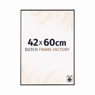 Dutch Frame Factory - Bilderrahmen 42x60 Cm - Antrazit - Bilderrhamen Aus Kunststoff Mit Antireflex Kunstglas - Fotorahmen 42x60 Cm - Easy