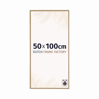 Dutch Frame Factory - Bilderrahmen 50x100 Cm - Buche Hell - Bilderrhamen Aus Kunststoff Mit Antireflex Kunstglas - Fotorahmen 50x100 Cm - Easy