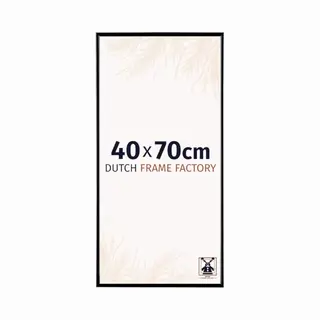 Dutch Frame Factory - Bilderrahmen 40x70 Cm - Schwarz Hochglanz - Bilderrhamen Aus Kunststoff Mit Antireflex Kunstglas - Fotorahmen 40x70 Cm - Easy