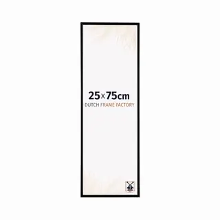 Dutch Frame Factory - Bilderrahmen 25x75 Cm - Schwarz Matt - Bilderrhamen Aus Kunststoff Mit Antireflex Kunstglas - Fotorahmen 25x75 Cm - Easy