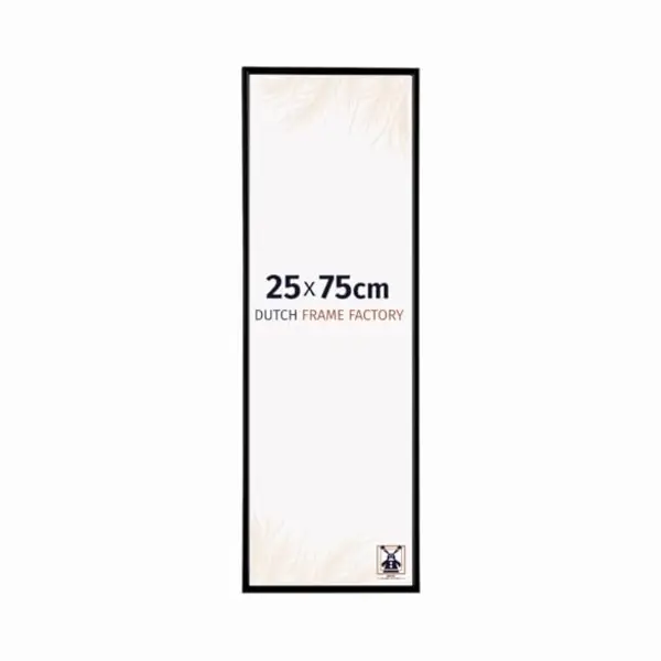 Dutch Frame Factory - Bilderrahmen 25x75 Cm - Schwarz Matt - Bilderrhamen Aus Kunststoff Mit Antireflex Kunstglas - Fotorahmen 25x75 Cm - Easy thumbnail