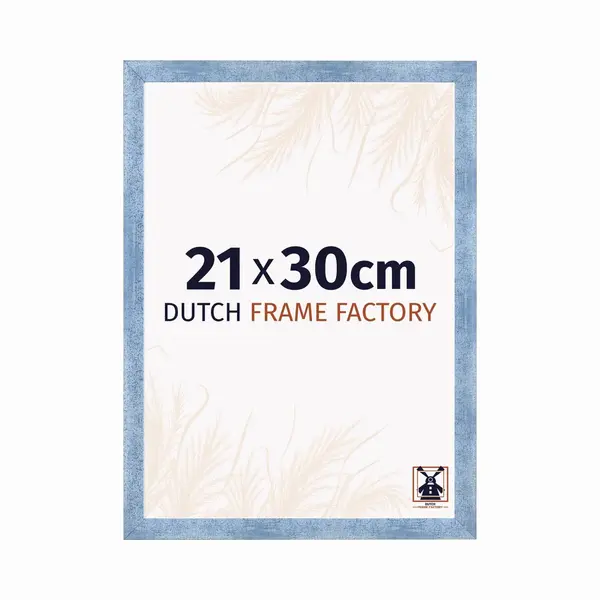 Dutch Frame Factory Fotolijst 21x30 Cm - Mdf - Helder Blauw Geveegd - Praag thumbnail
