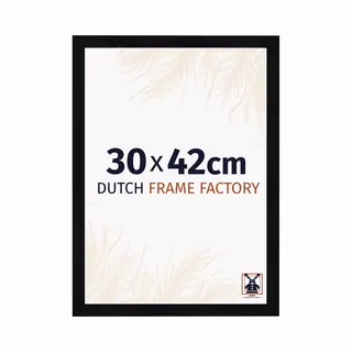 Dutch Frame Factory Fotolijst 30x42 Cm - Mdf - Zwart Hoogglans - Praag