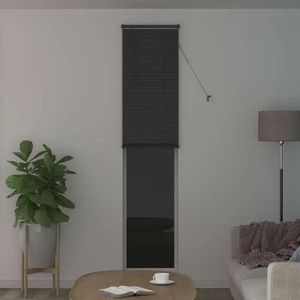 VidaXL Venetianer Jalousie Verstellbar Silber Grau 213 X 40 Cm Pvc thumbnail