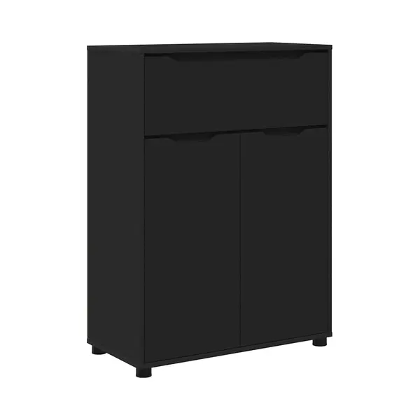 VidaXL Badezimmerschrank Schwarz 72, 5 X 36, 5 X 100 Cm Holzwerkstoff thumbnail