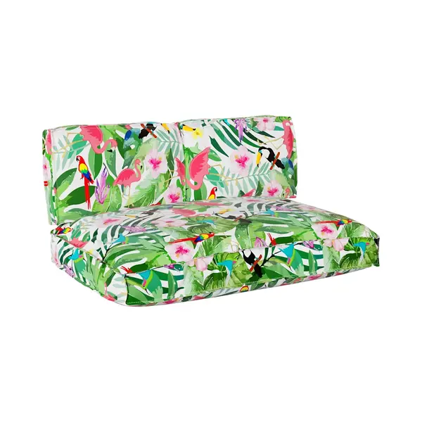 VidaXL Kissenset Floral 3 Pcs Mehrfarbig Oxford-Stoff thumbnail