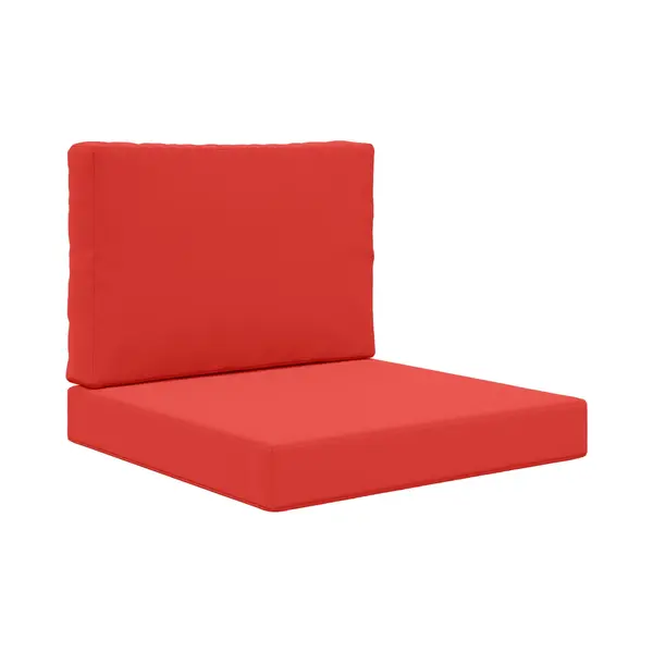VidaXL Buitenbankkussen 2 Pcs Rood Polyester thumbnail