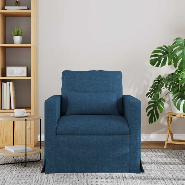 VidaXL Sofa Blau 78 X 78 X 80 Cm Stoff thumbnail