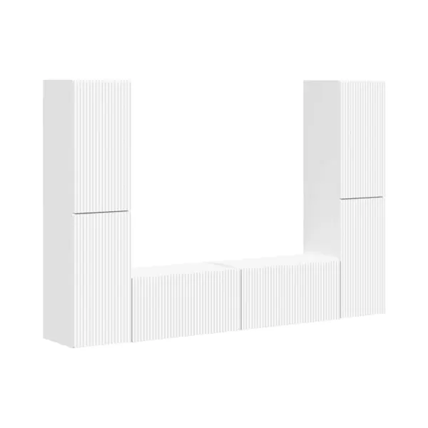 VidaXL Tv-Schrankset 6 Pcs Weiß Holzwerkstoff thumbnail