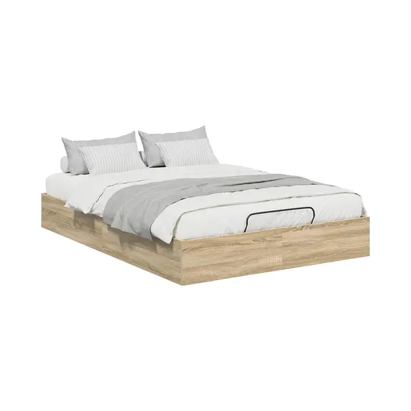 VidaXL Ottoman Bettgestell Mit Speicher Sonoma-Eiche 203 X 140 X 25 Cm thumbnail