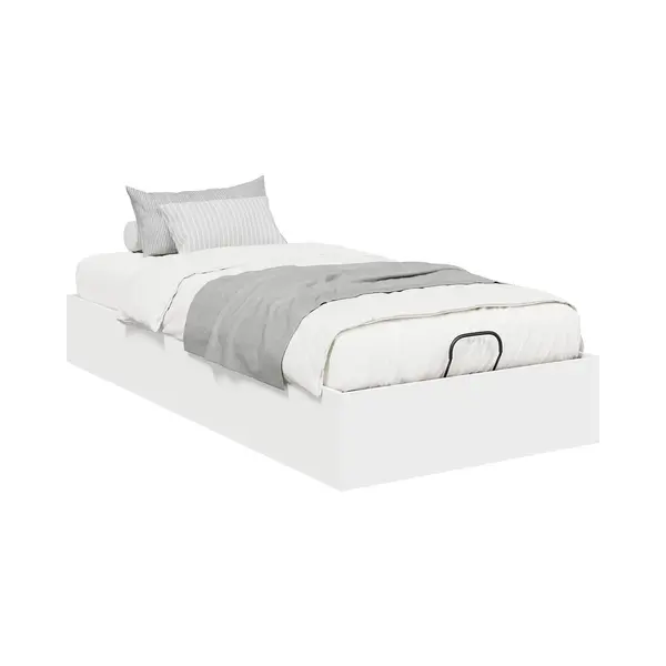 VidaXL Ottoman Bettgestell Weiß 203 X 100 X 25 Cm Holzwerkstoff thumbnail