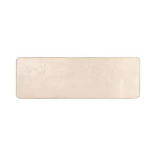 VidaXL Teppichläufer Marsa Creme 200 X 50 Cm Polyester Und Pvc