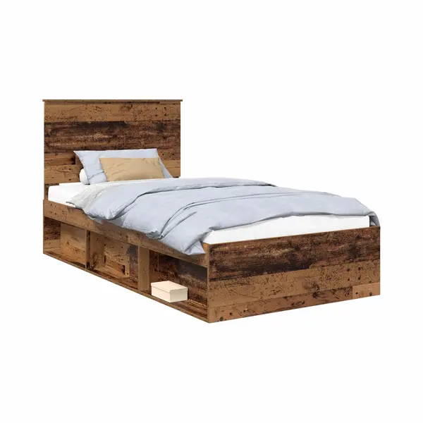 VidaXL Bettrahmen Altholz 100 X 200 Cm Massives Kiefernholz thumbnail